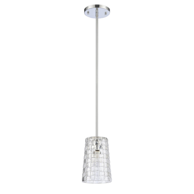 82185/1 - Lightweave 5.5'' Wide 1-Light Mini Pendant - Polished Nickel