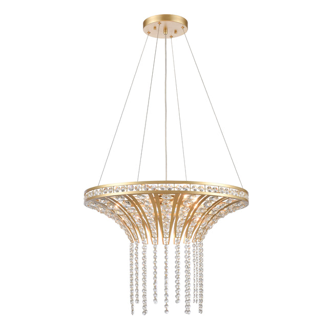 82228/6 - Fantania 24'' Wide 6-Light Chandelier - Champagne Gold