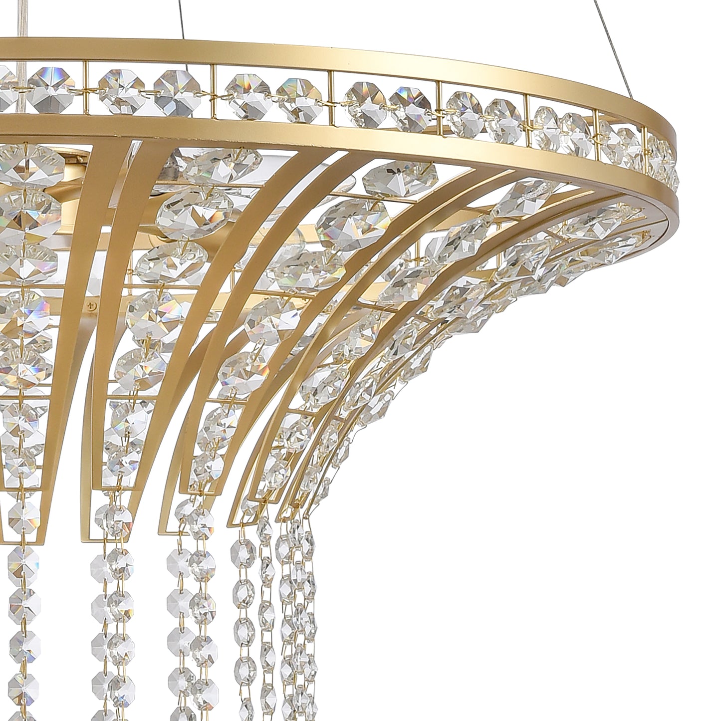 82228/6 - Fantania 24'' Wide 6-Light Chandelier - Champagne Gold