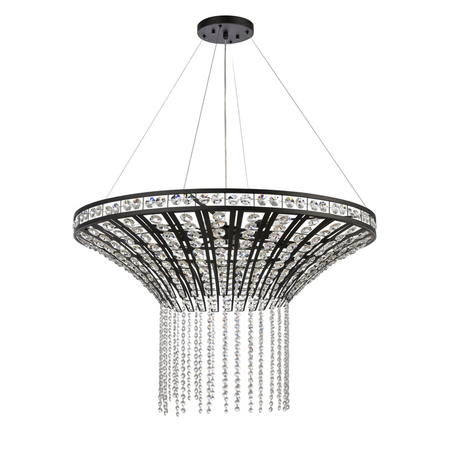 82239/8 - Fantania 36'' Wide 8-Light Chandelier - Matte Black