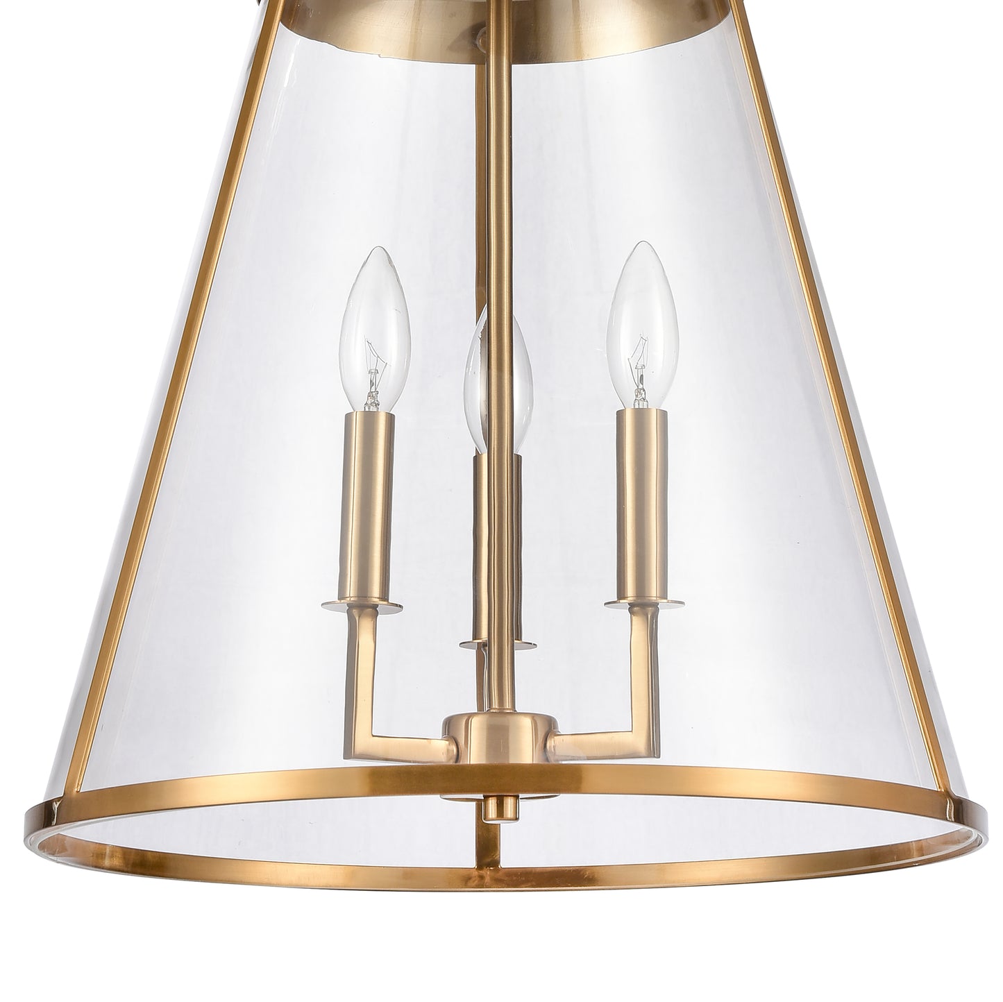 82255/3 - Judy 16'' Wide 3-Light Pendant - Satin Brass