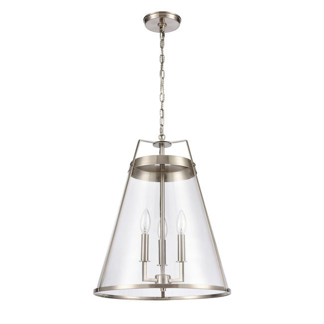 82265/3 - Judy 16'' Wide 3-Light Pendant - Satin Nickel