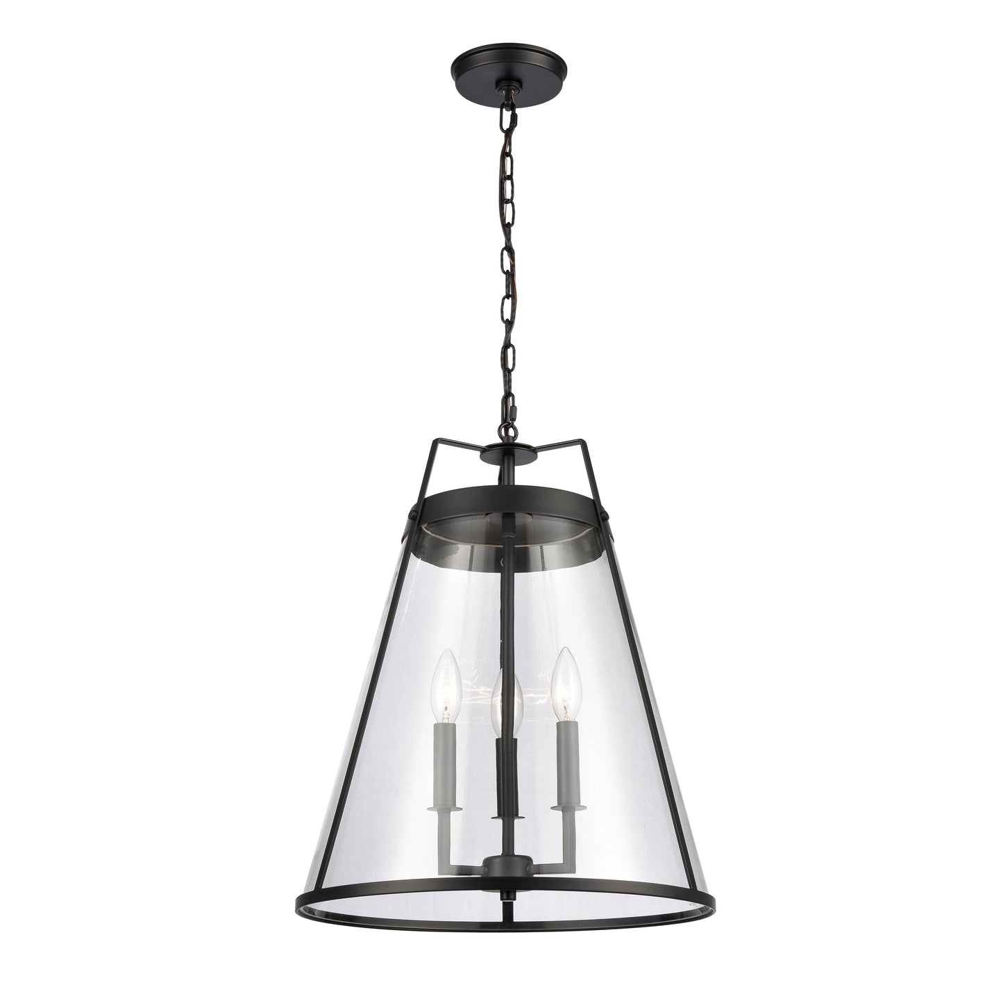 82275/3 - Judy 16'' Wide 3-Light Pendant - Matte Black