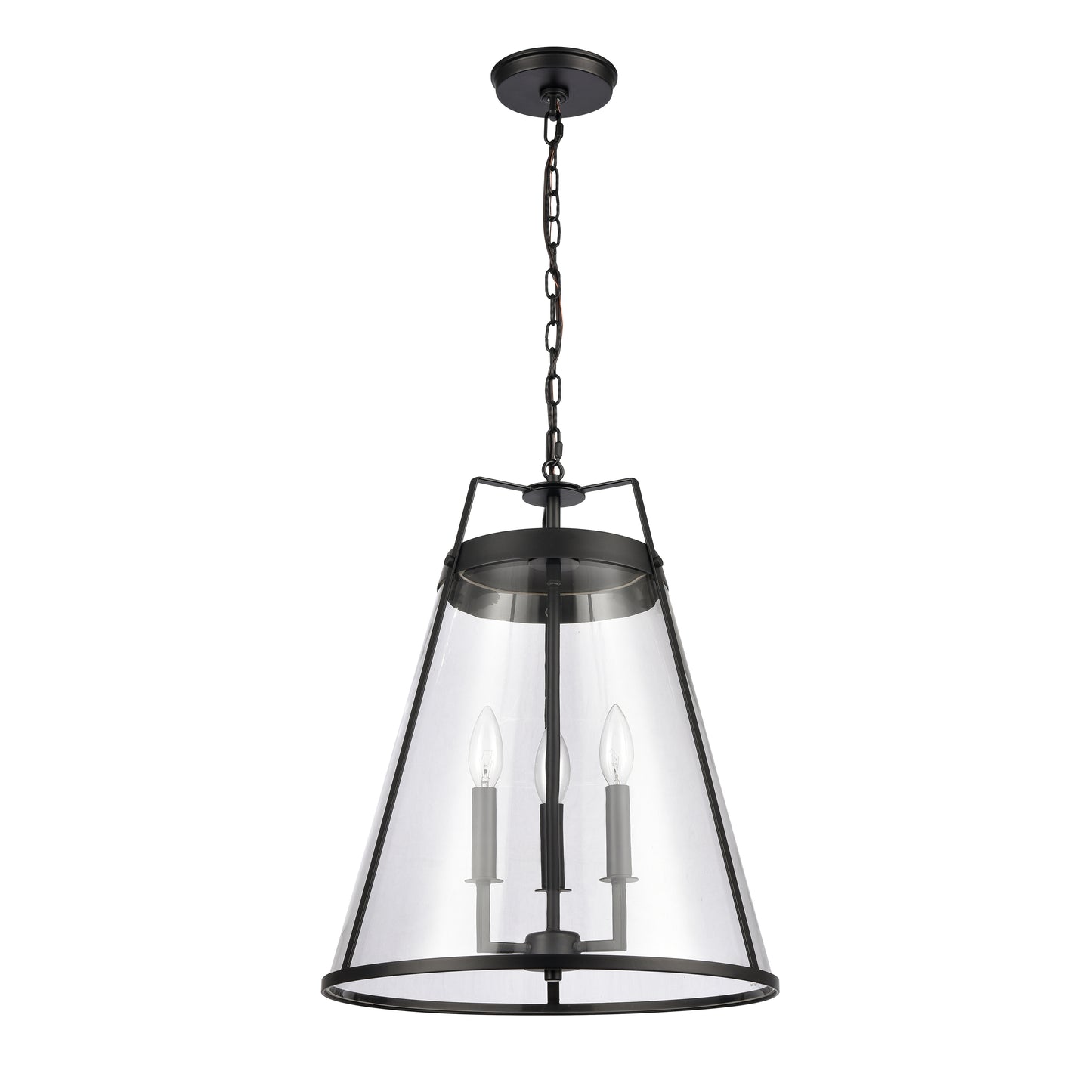 82275/3 - Judy 16'' Wide 3-Light Pendant - Matte Black