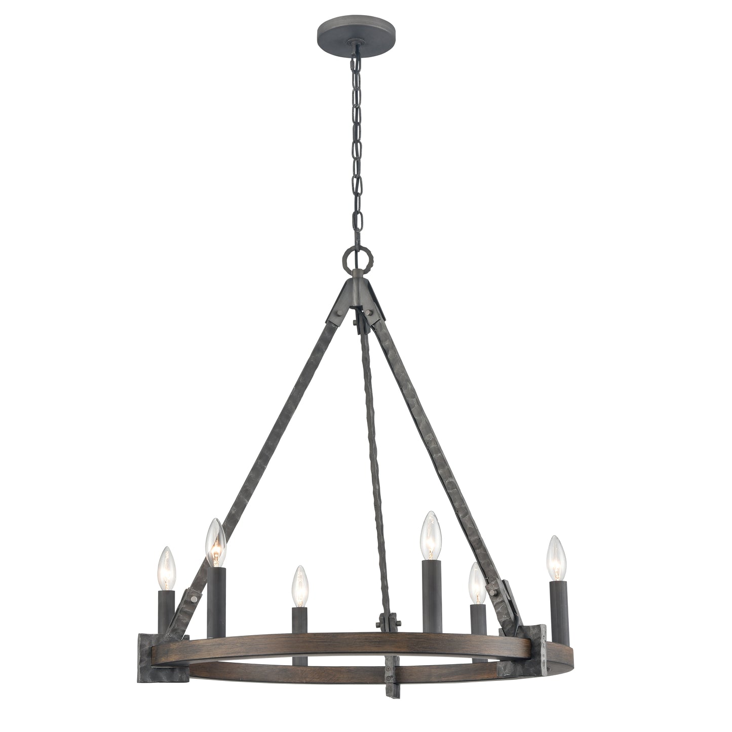 82286/6 - Harwell 28.75'' Wide 6-Light Chandelier - Antique Millwood