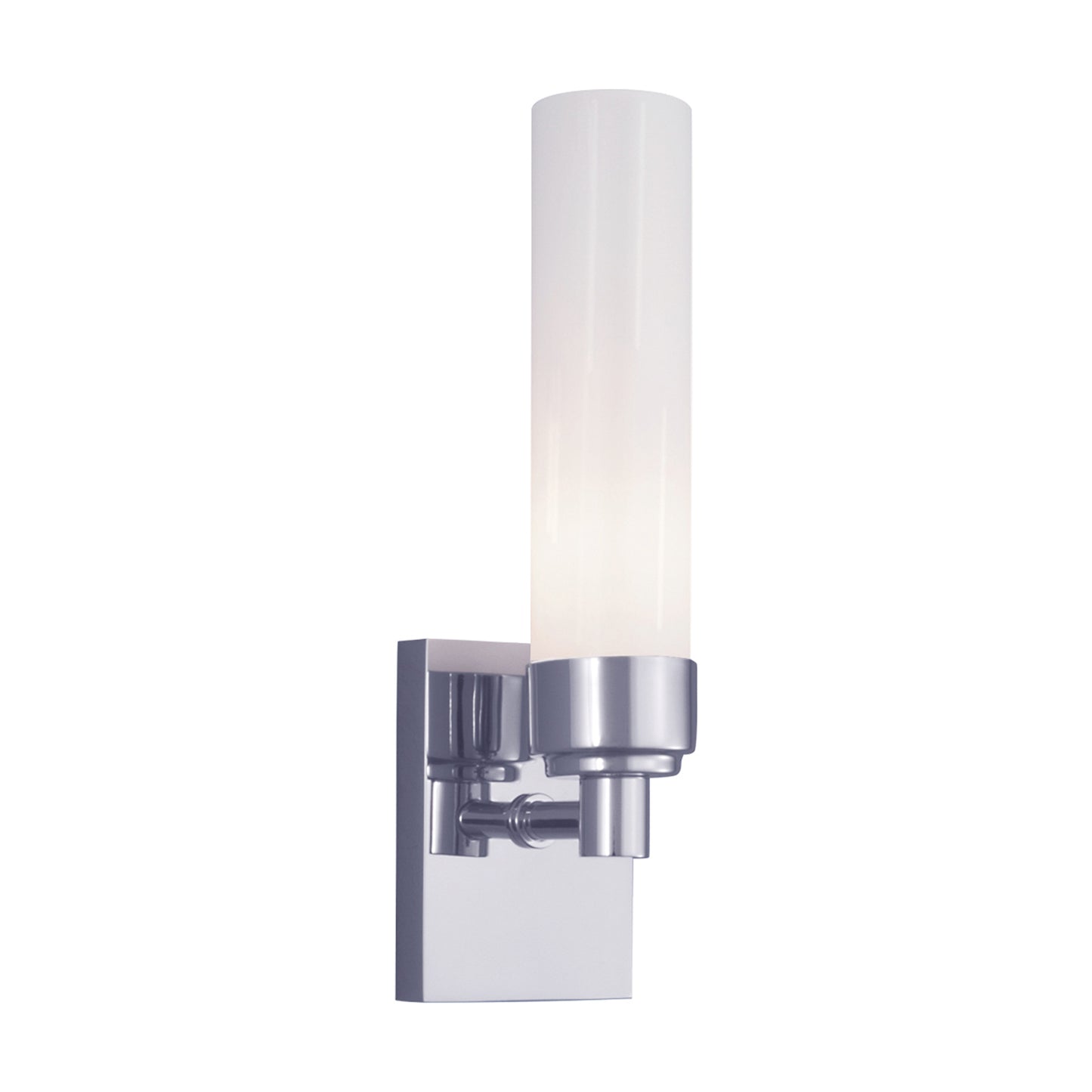 8230-CH-SH - Alex 1-Light Sconce - Chrome with Shiny Opal Glass