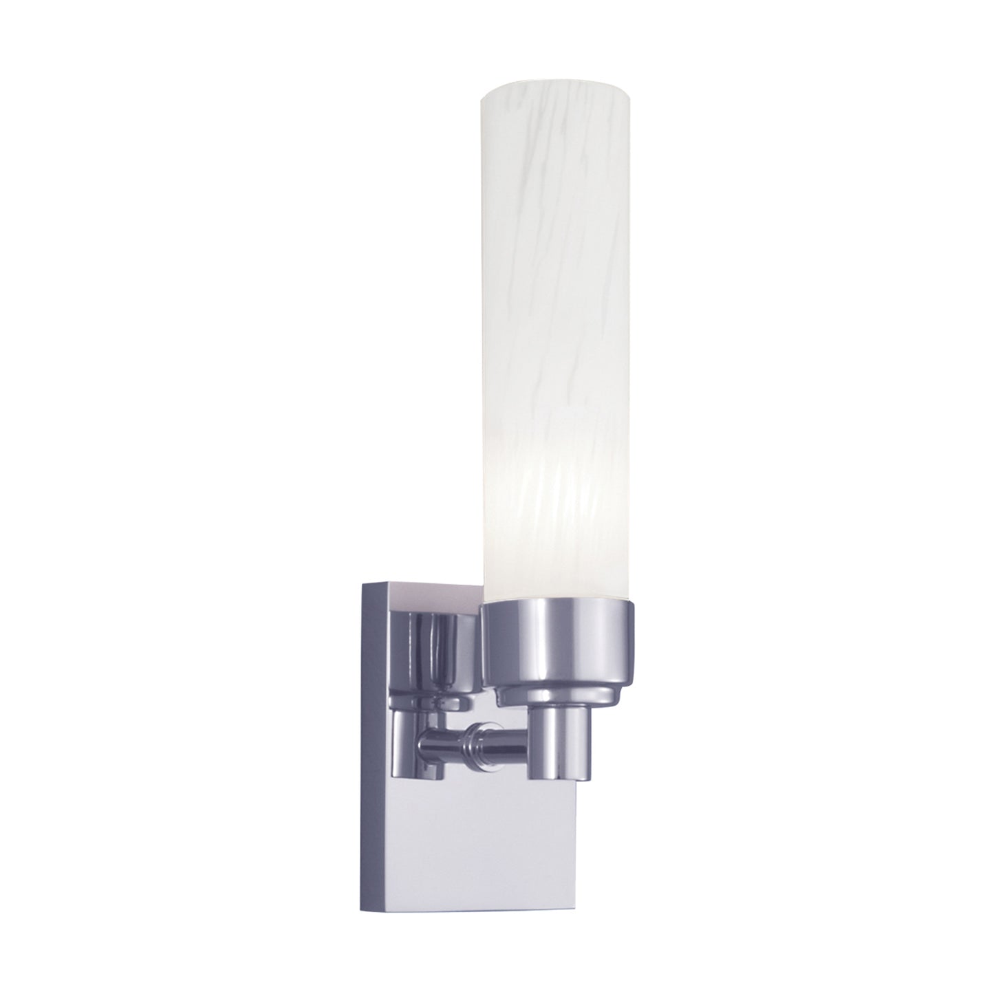 8230-CH-SO - Alex 1-Light Sconce - Chrome with Splashed Opal Glass