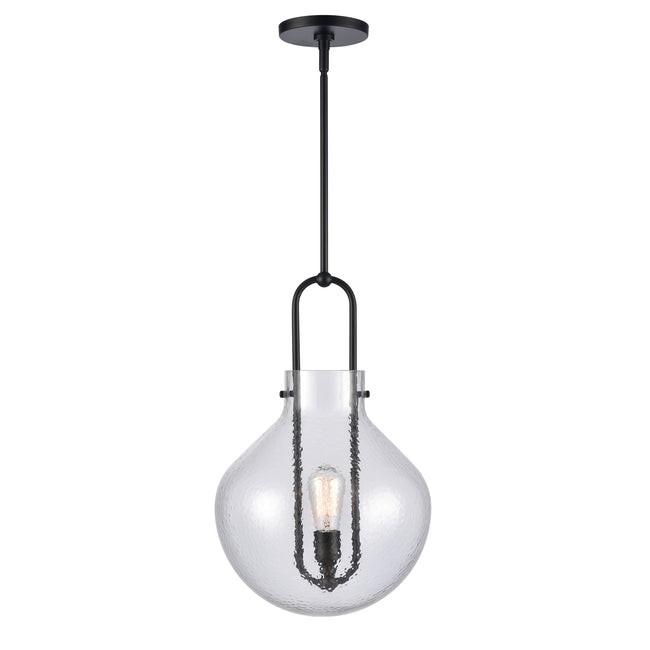 82303/1 - Monica 13'' Wide 1-Light Pendant - Matte Black