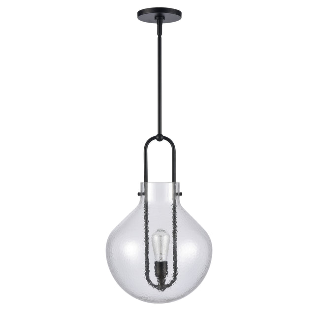 82303/1 - Monica 13'' Wide 1-Light Pendant - Matte Black