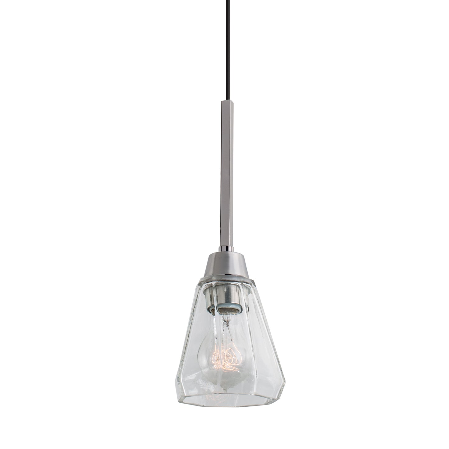 8284-PN-CL - Arctic 1-Light Vanity Pendant - Polished Nickel