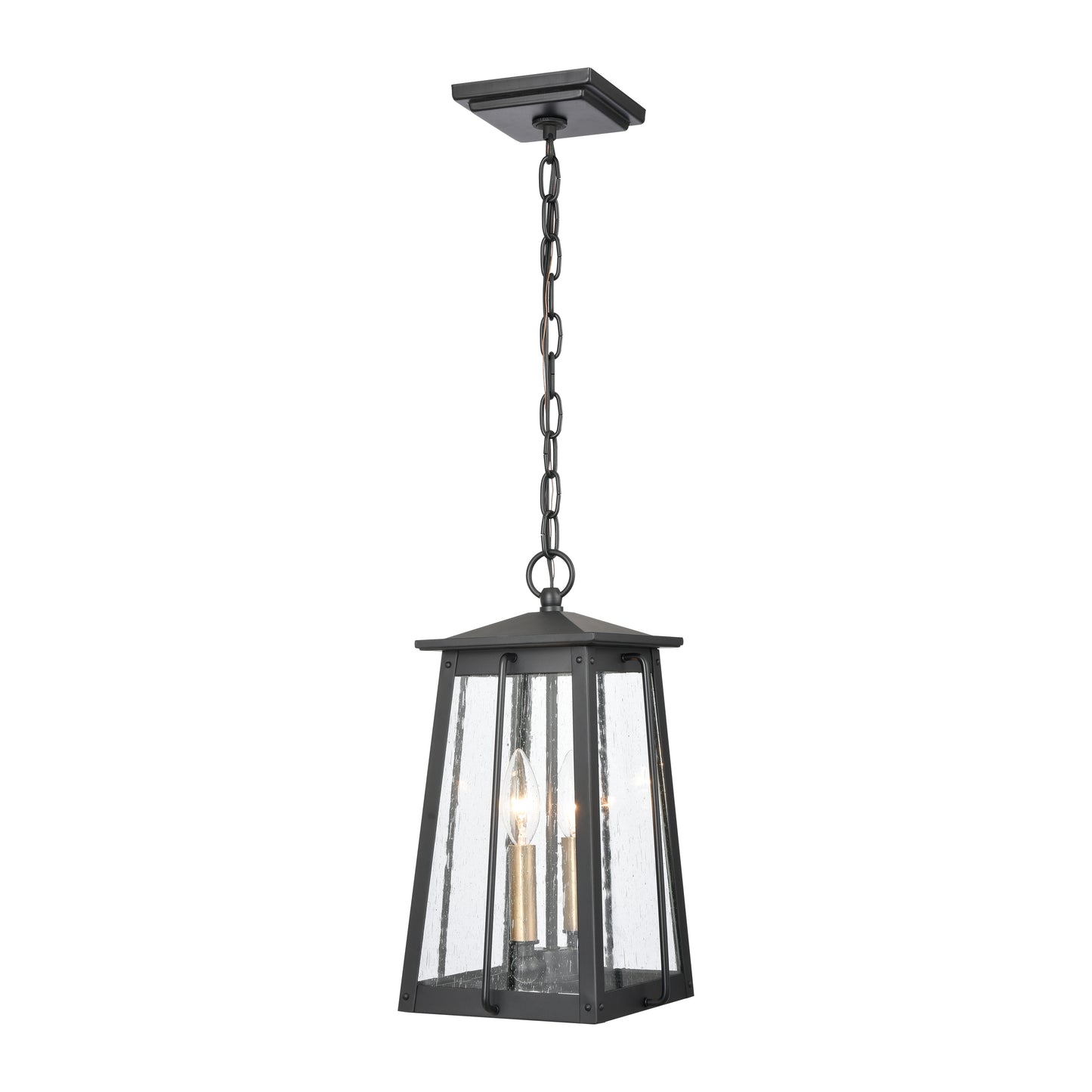 83405/2 - Kirkdale 9'' Wide 2-Light Outdoor Pendant - Matte Black