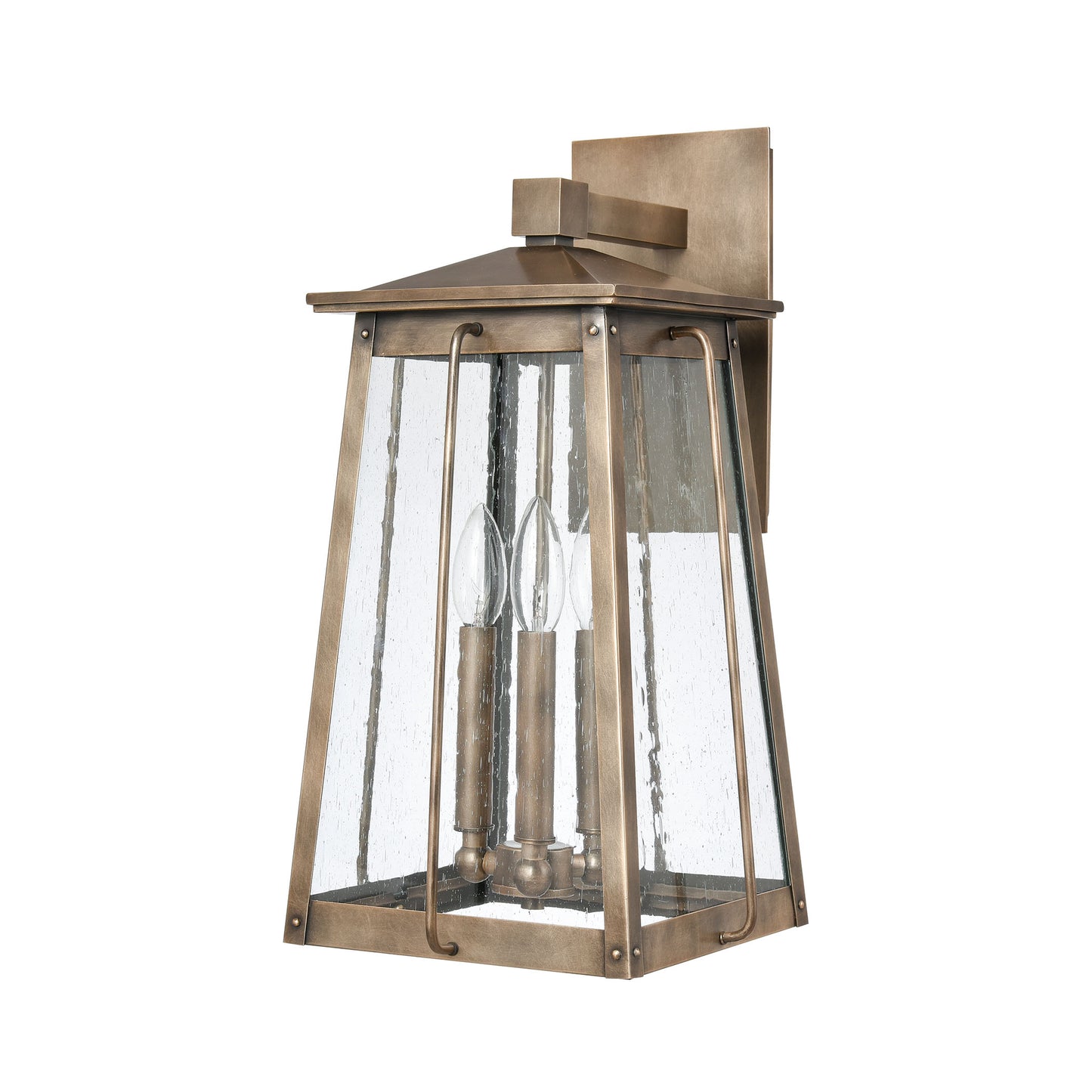 6711-C - Manor 10" Wide 2-Light Outdoor Wall Lantern in Charcoal