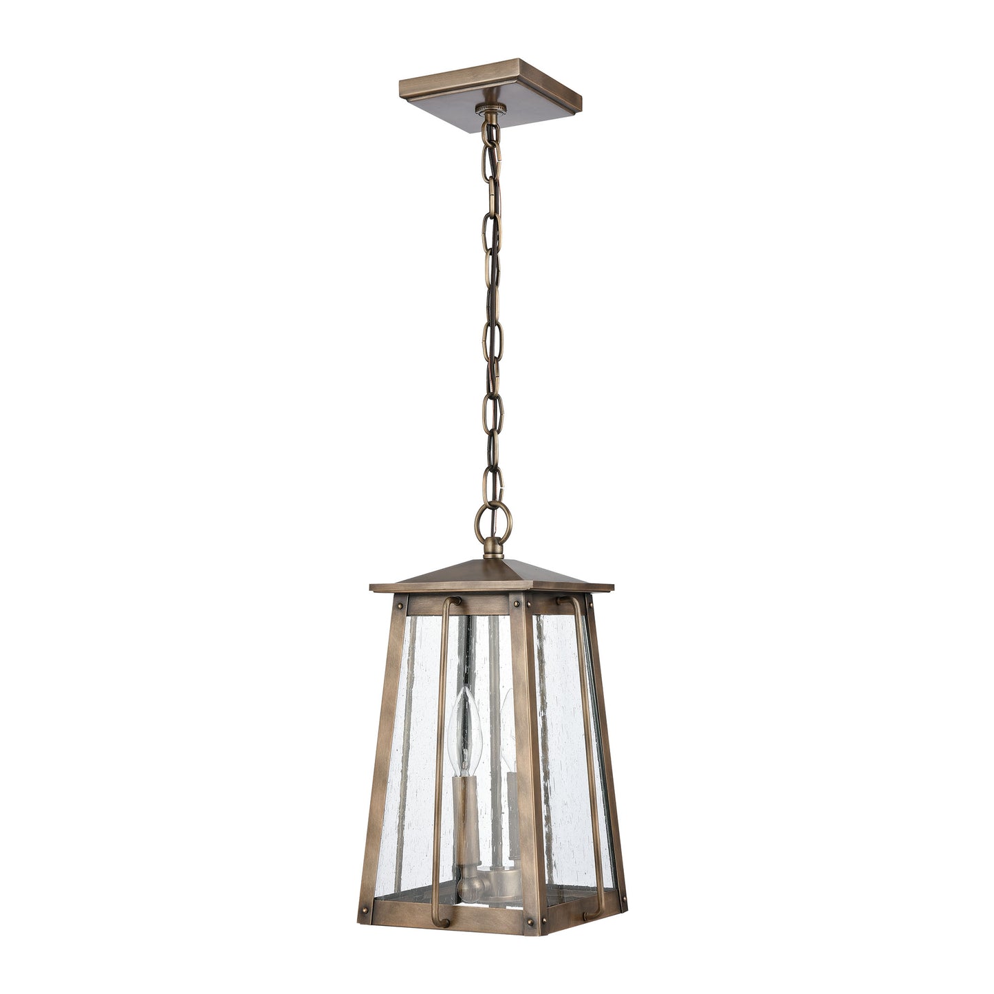 83415/2 - Kirkdale 9'' Wide 2-Light Outdoor Pendant - Vintage Brass