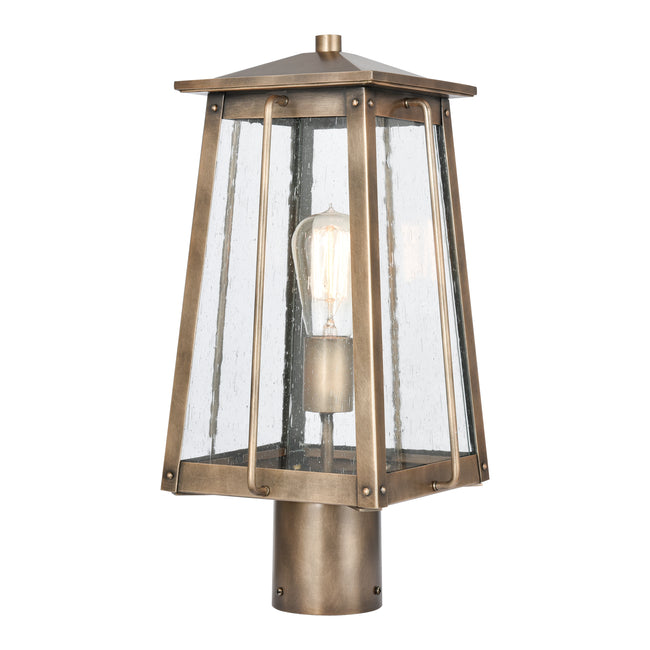 83416/1 - Kirkdale 17'' High 2-Light Outdoor Post Light - Vintage Brass