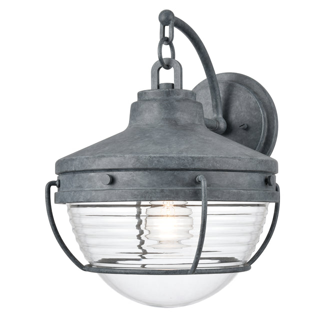 6711-C - Manor 10" Wide 2-Light Outdoor Wall Lantern in Charcoal