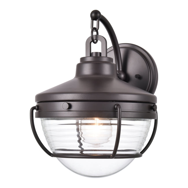 6711-C - Manor 10" Wide 2-Light Outdoor Wall Lantern in Charcoal