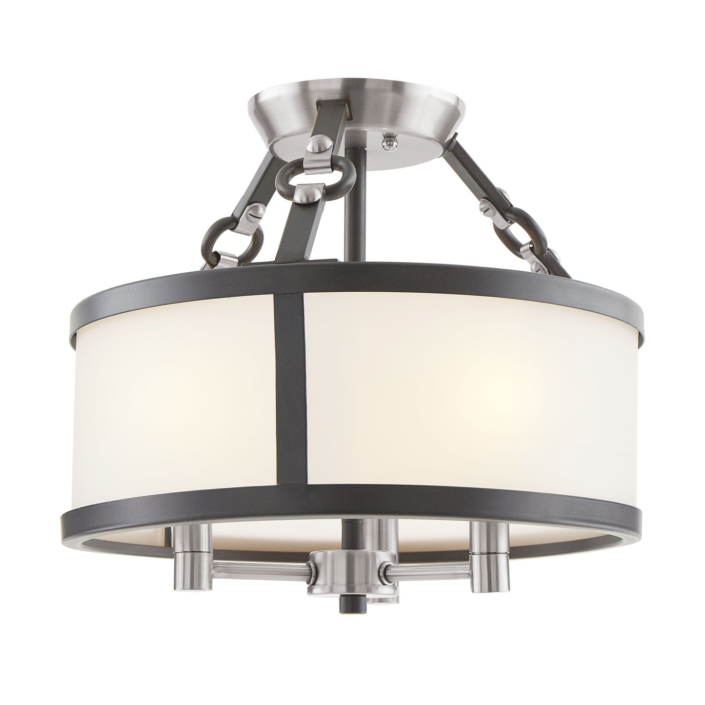 83443/3 - Armstrong Grove 13'' Wide 3-Light Semi Flush Mount - Espresso