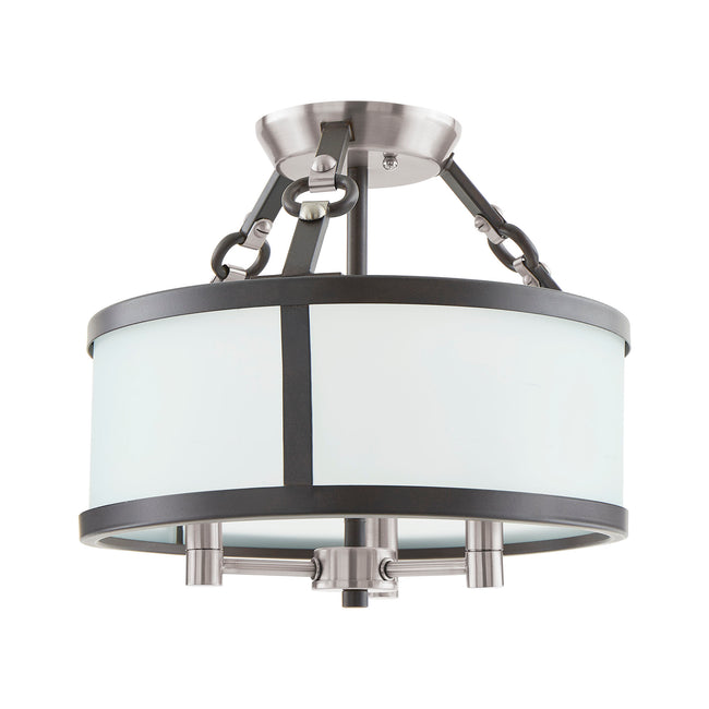 83443/3 - Armstrong Grove 13'' Wide 3-Light Semi Flush Mount - Espresso