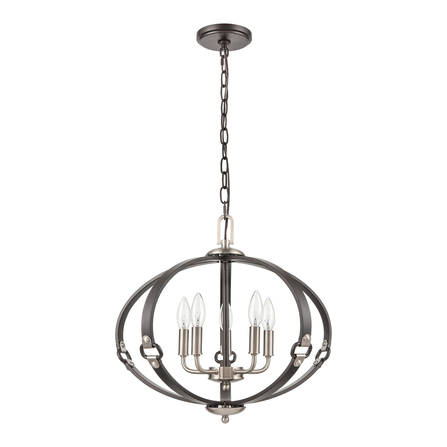 83449/5 - Armstrong Grove 20'' Wide 5-Light Chandelier - Espresso