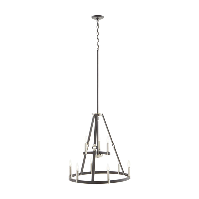 83450/6+3 - Armstrong Grove 25'' Wide 9-Light Chandelier - Espresso