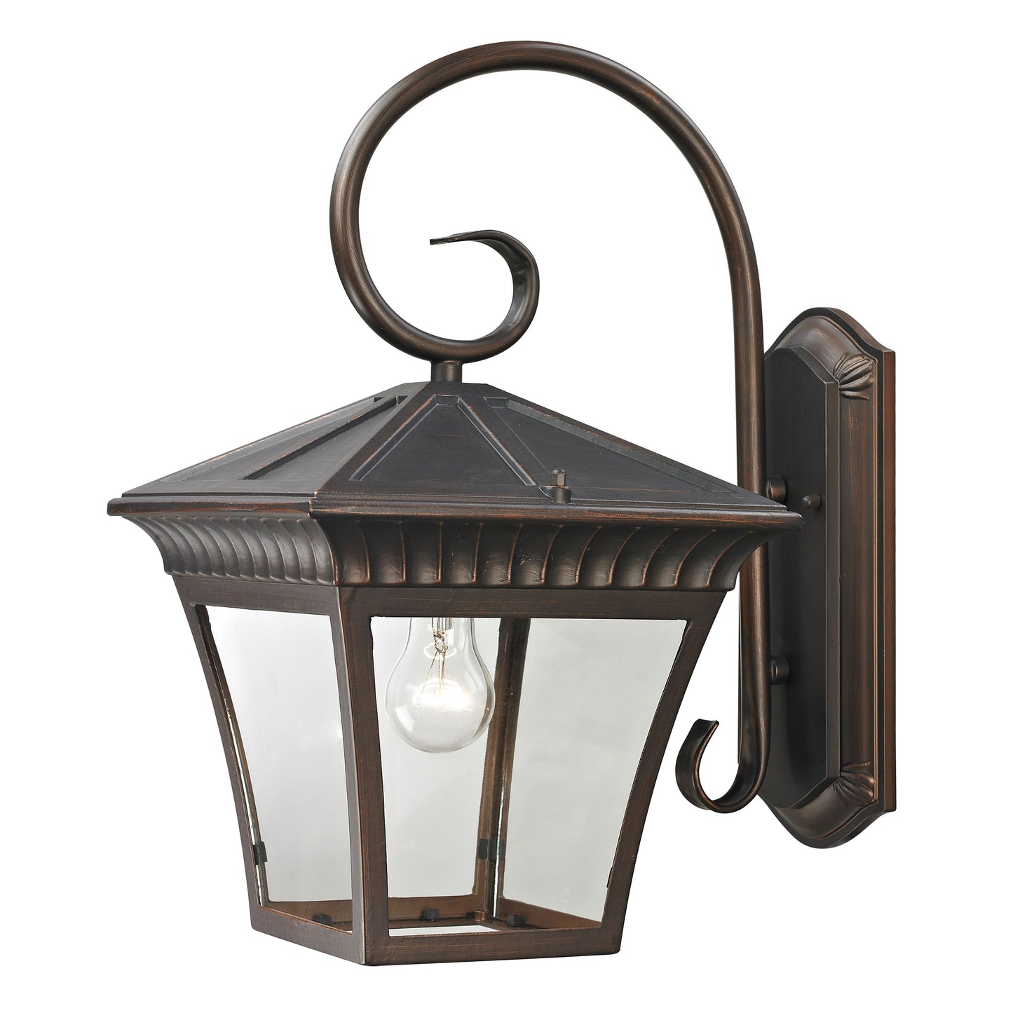 6711-C - Manor 10" Wide 2-Light Outdoor Wall Lantern in Charcoal