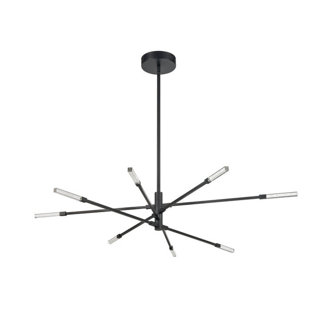 85037/LED - Light Streak 48.5'' Wide 8-Light Chandelier - Matte Black