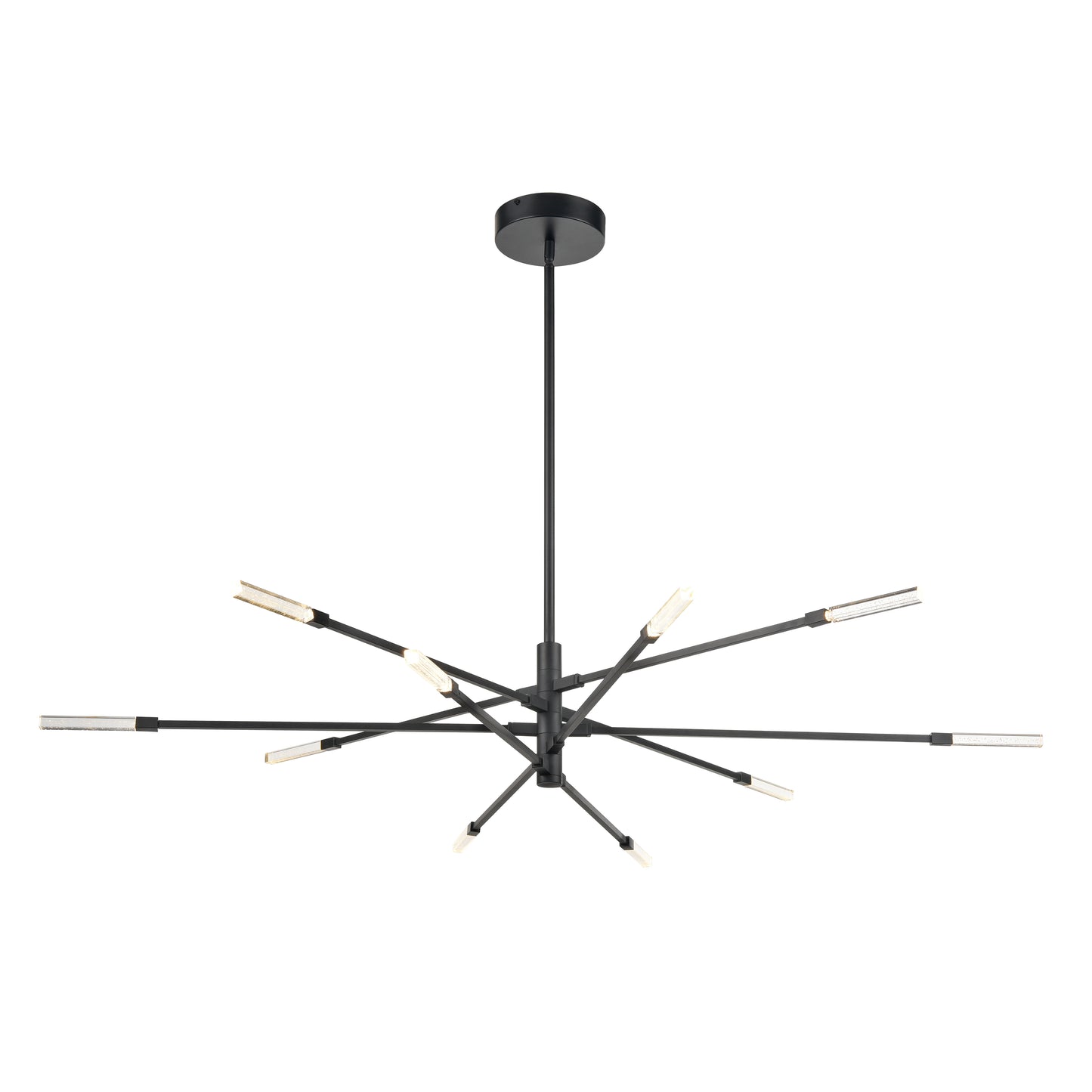 85038/LED - Light Streak 55.5'' Wide 10-Light Chandelier - Matte Black