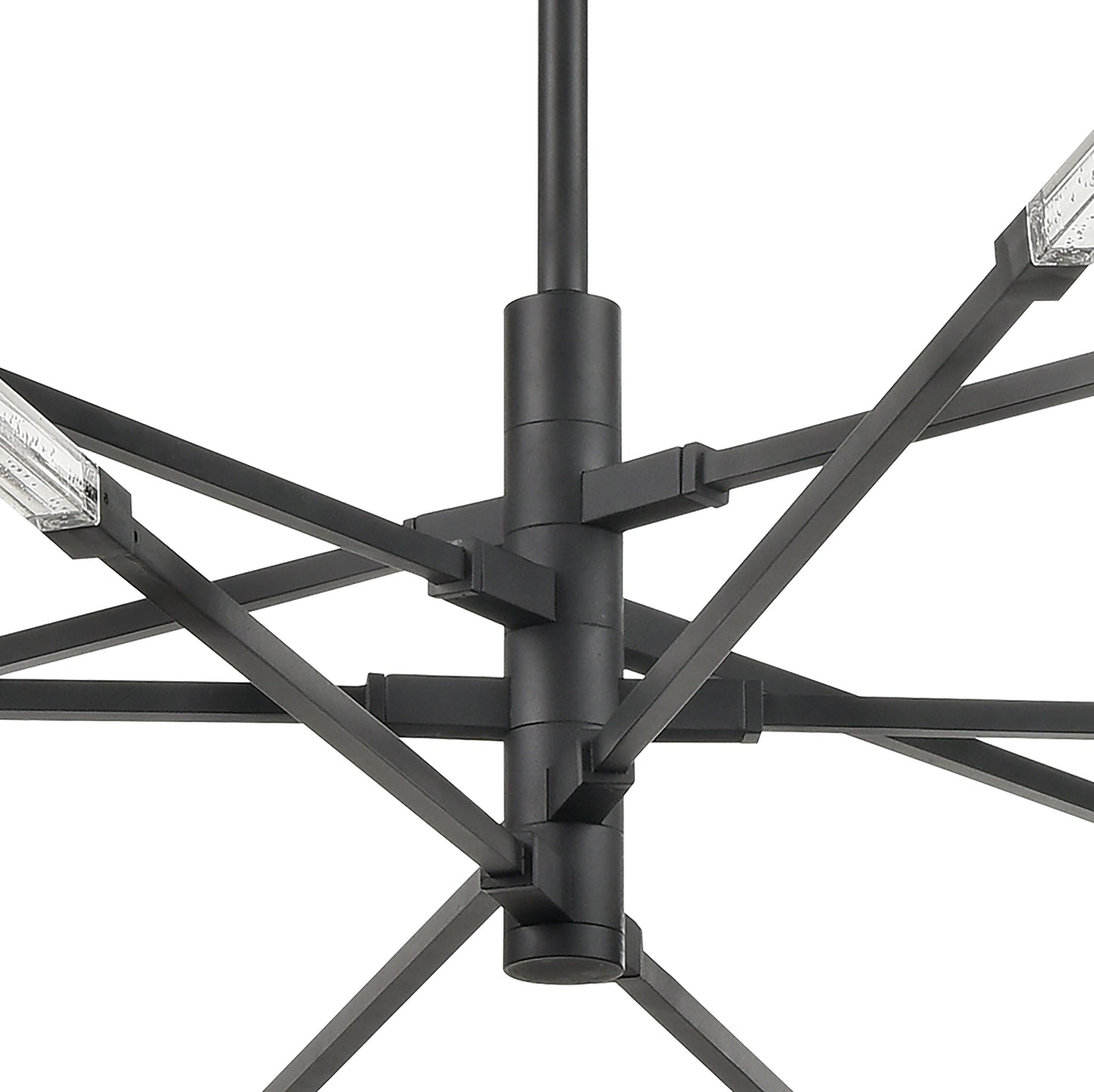 85038/LED - Light Streak 55.5'' Wide 10-Light Chandelier - Matte Black