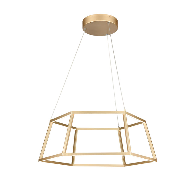 85055/LED - Minimalist 21'' Wide LED Pendant - Soft Gold