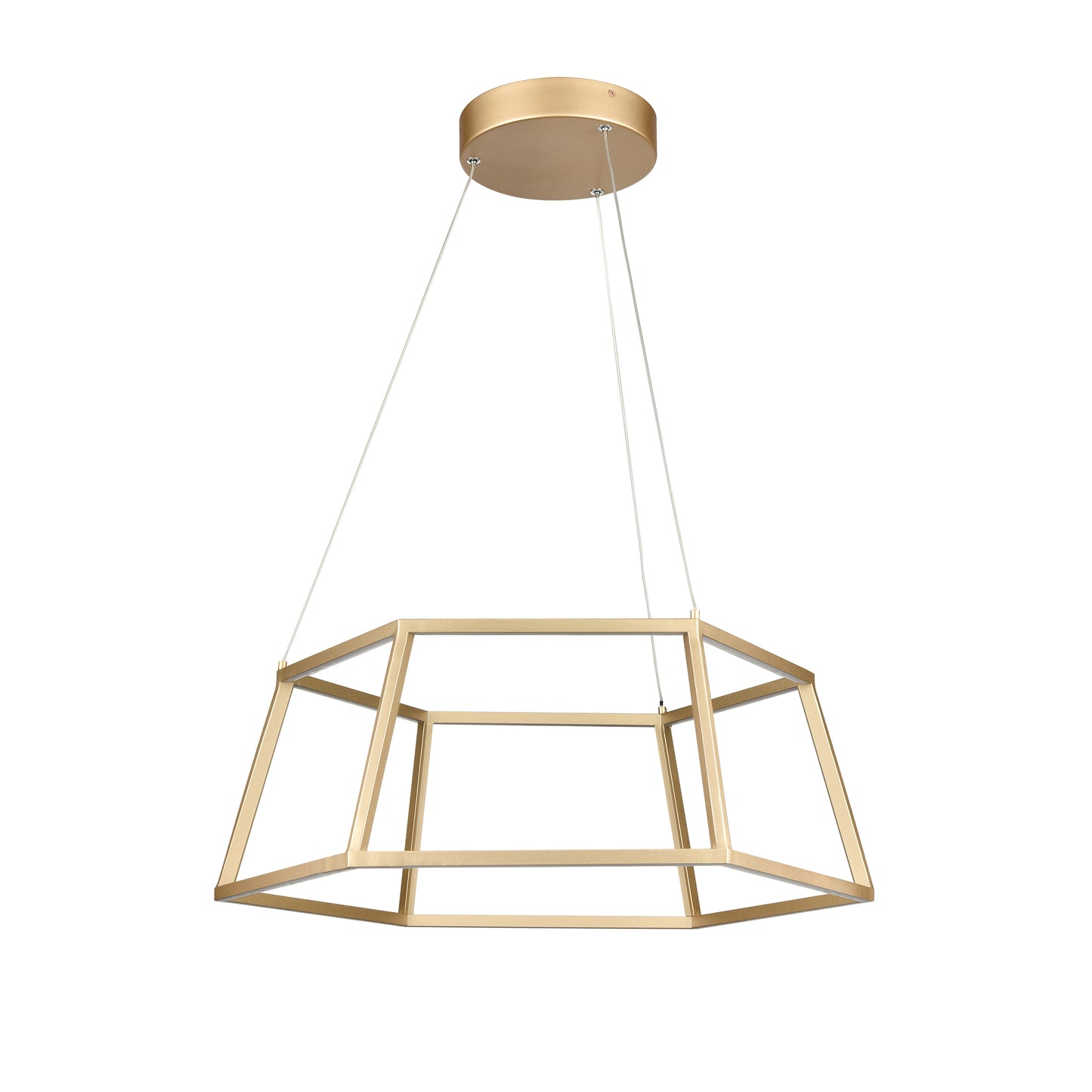 85055/LED - Minimalist 21'' Wide LED Pendant - Soft Gold