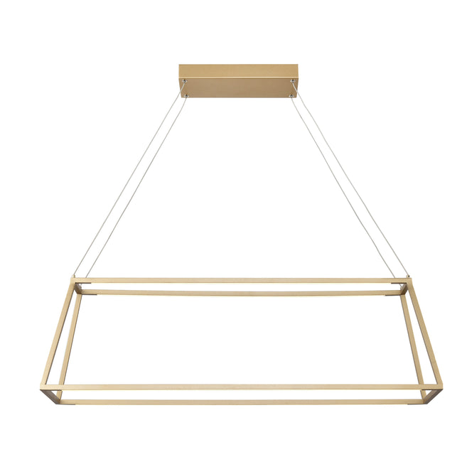 85057/LED - Minimalist 36'' Wide LED Linear Chandelier - Soft Gold