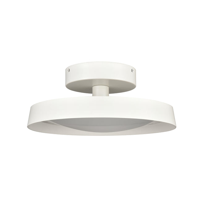 85065/LED - Nancy 13.75'' Wide LED Semi Flush Mount - Matte White