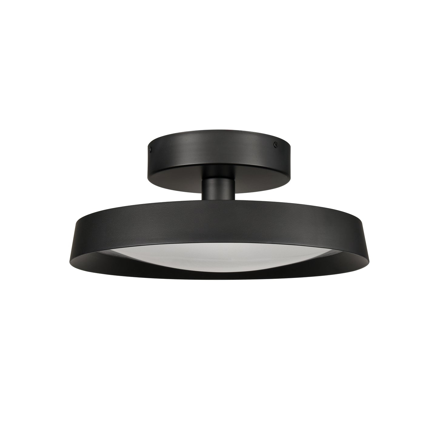 85075/LED - Nancy 13.75'' Wide LED Semi Flush Mount - Matte Black