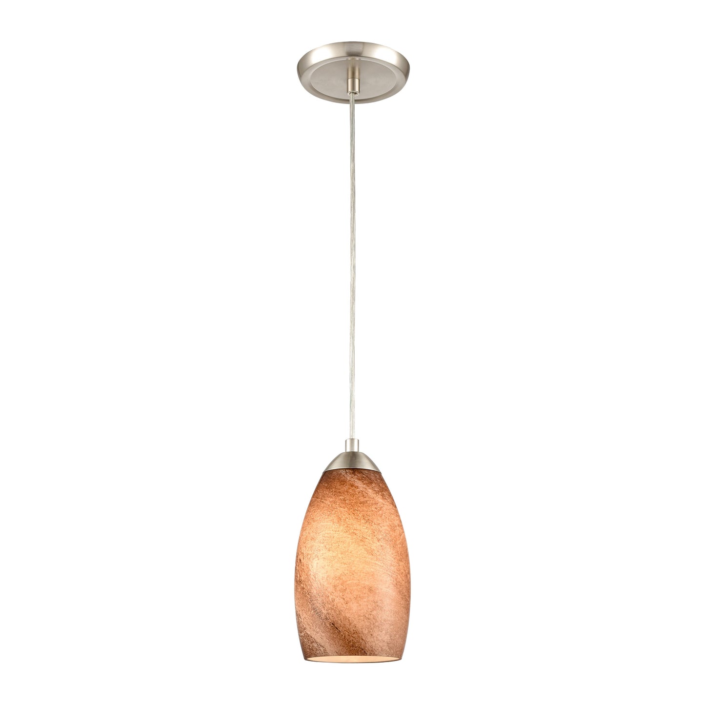 85301/1 - Planetario 5'' Wide 1-Light Mini Pendant - Satin Nickel