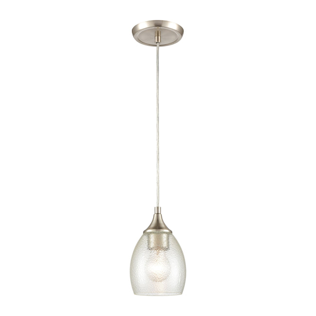 85321/1 - Miranda 5'' Wide 1-Light Mini Pendant - Satin Nickel