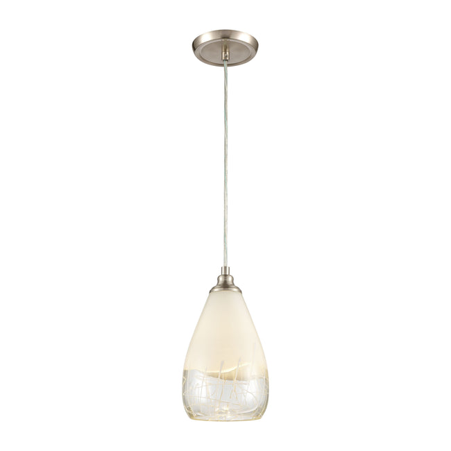 85371/1 - Sugarcoat 6'' Wide 1-Light Mini Pendant - Satin Nickel