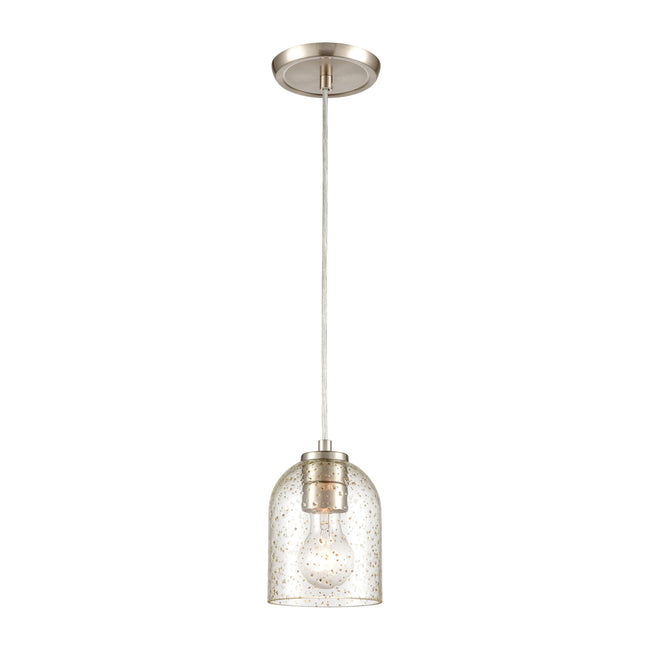 85395/1 - Sprinkle 5'' Wide 1-Light Mini Pendant - Satin Nickel