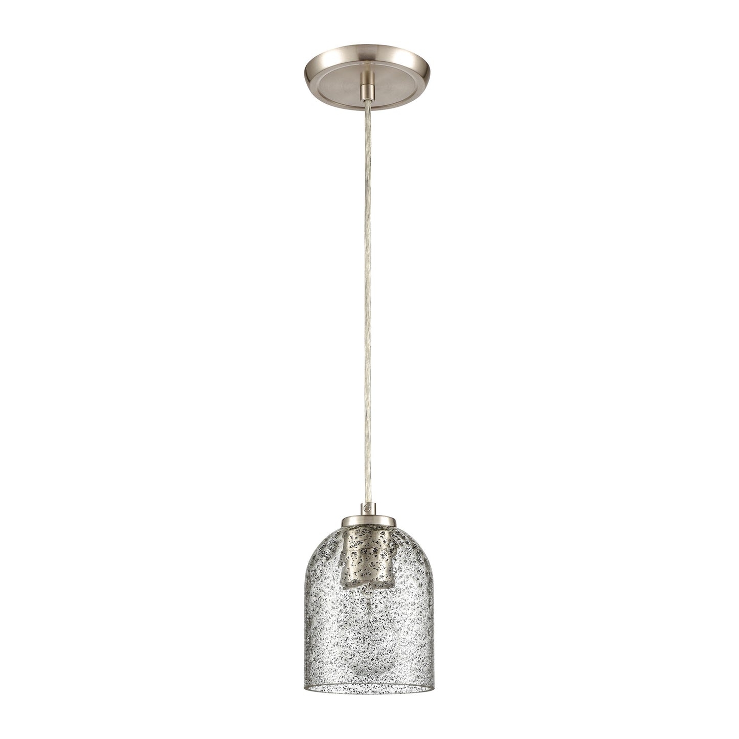 85406/1 - Sprinkle 5'' Wide 1-Light Mini Pendant - Satin Nickel