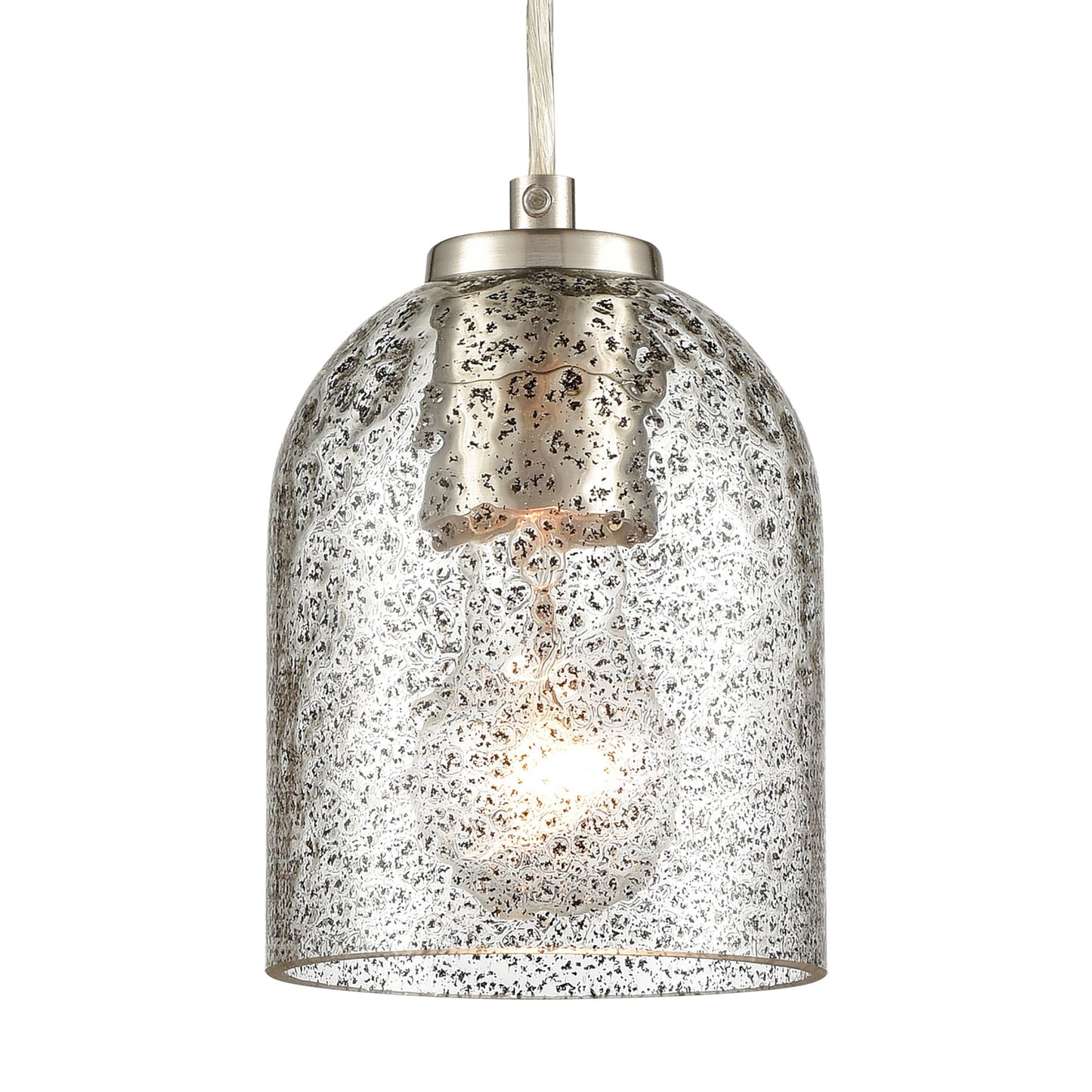 85406/1 - Sprinkle 5'' Wide 1-Light Mini Pendant - Satin Nickel