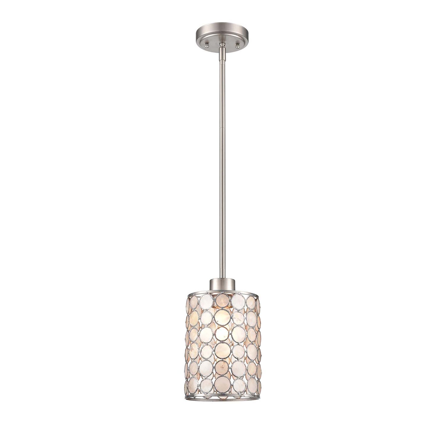 85500/1 - Sagamore 6'' Wide 1-Light Mini Pendant - Brushed Nickel