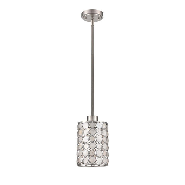 85500/1 - Sagamore 6'' Wide 1-Light Mini Pendant - Brushed Nickel