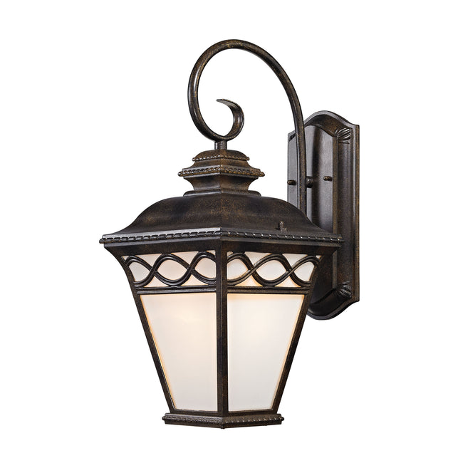 6711-C - Manor 10" Wide 2-Light Outdoor Wall Lantern in Charcoal