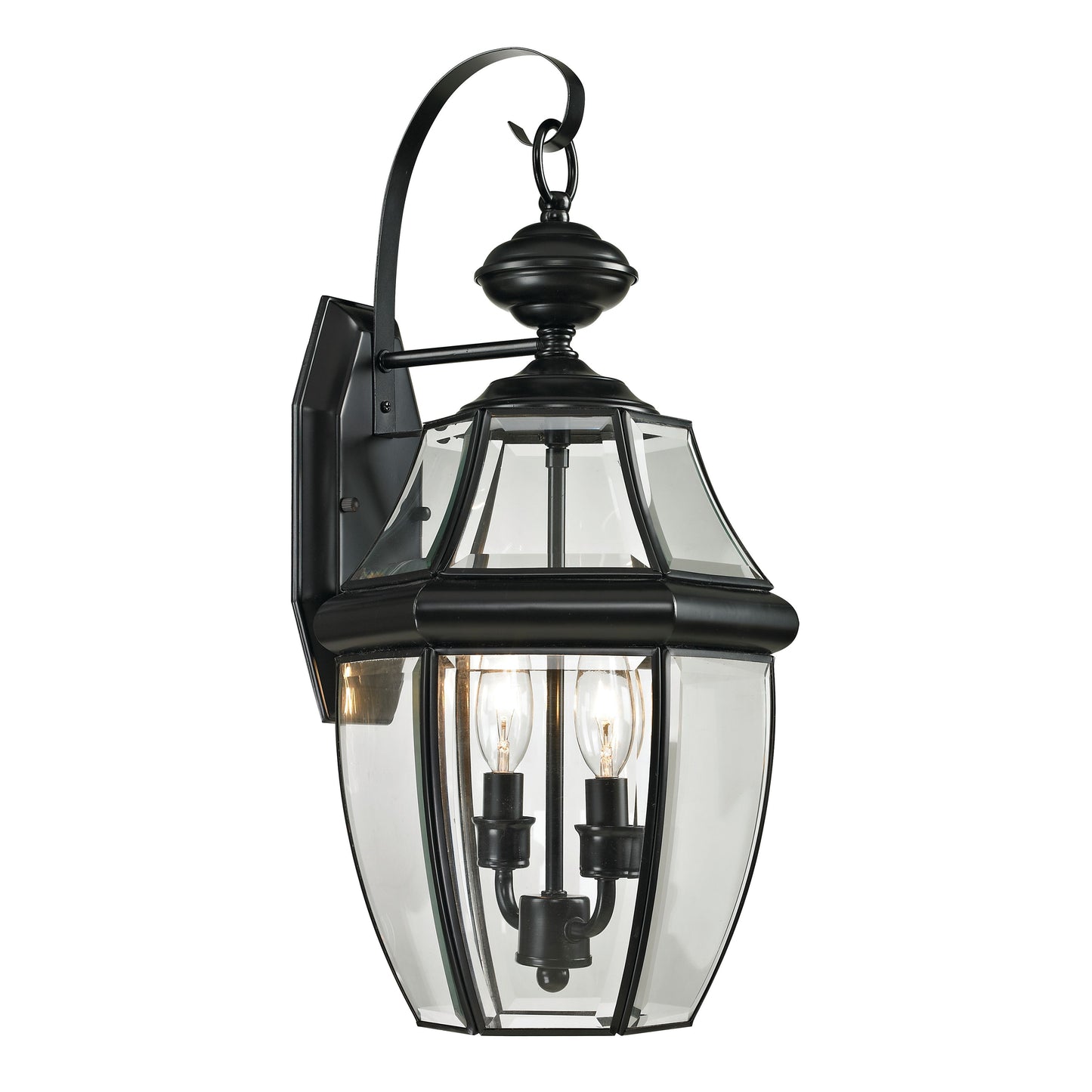 6711-C - Manor 10" Wide 2-Light Outdoor Wall Lantern in Charcoal