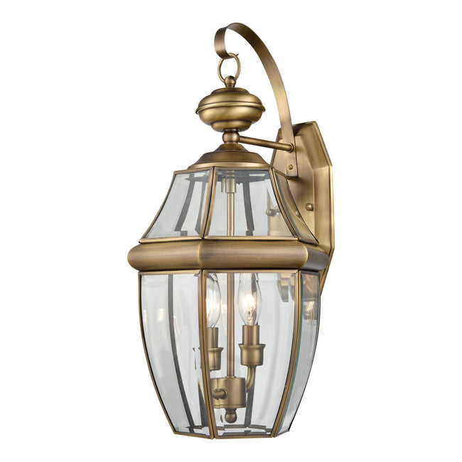 6711-C - Manor 10" Wide 2-Light Outdoor Wall Lantern in Charcoal