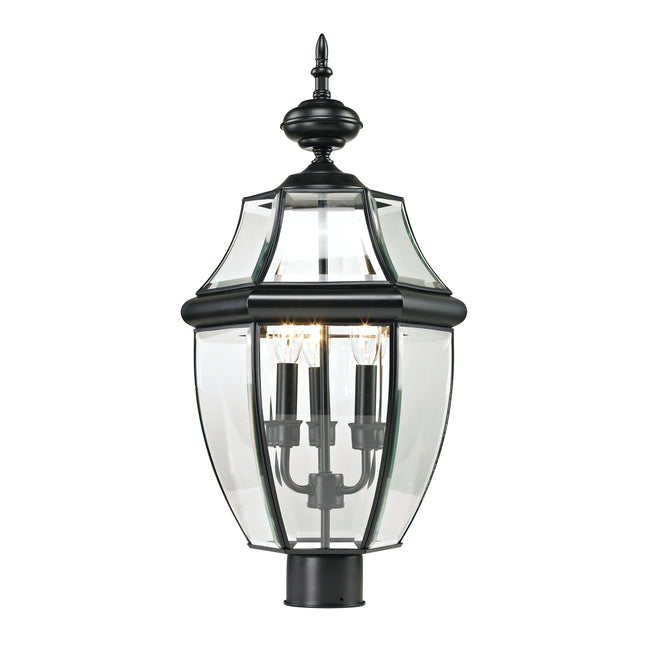 8603EP/60 - Ashford 23'' High 3-Light Outdoor Post Light - Black