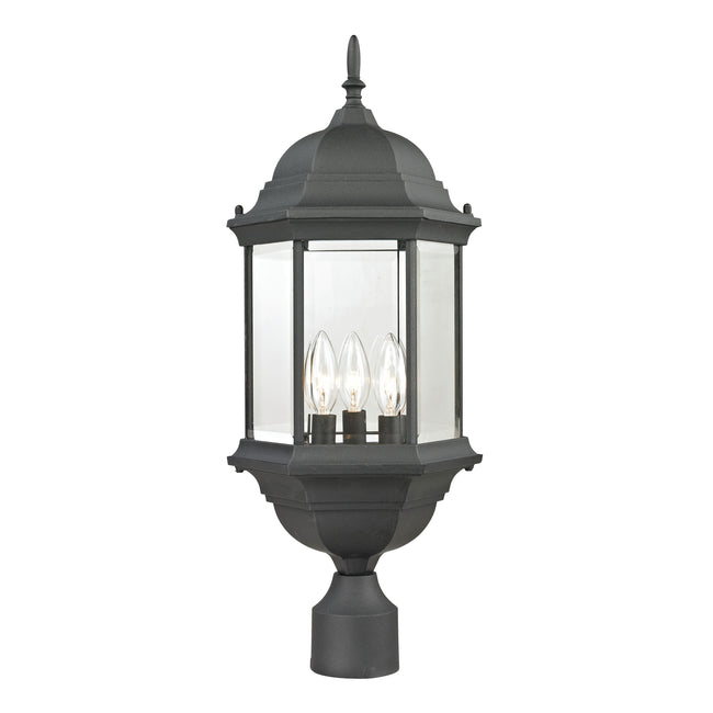 8603EP/65 - Spring Lake 23'' High 3-Light Outdoor Post Light - Matte Textured Black