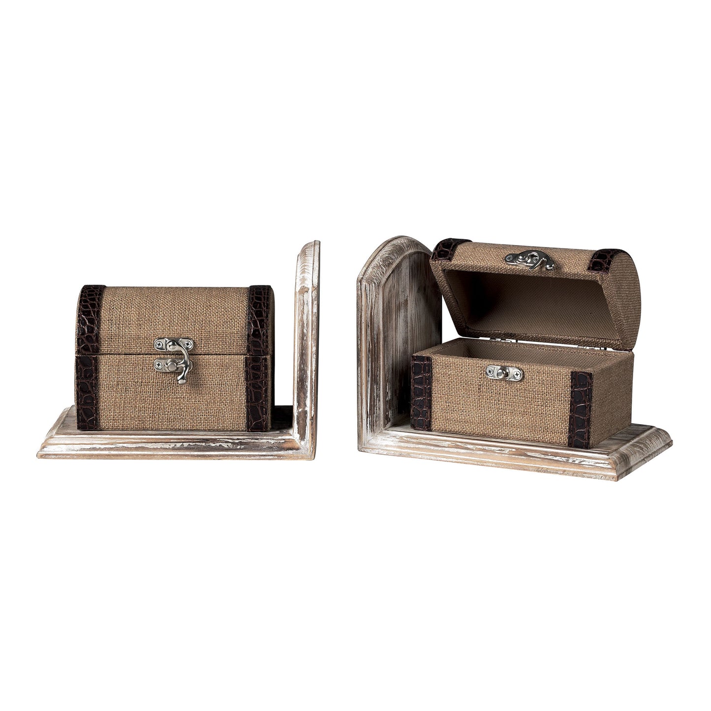 89-8014/S2 - Travellers Trunk Bookends (Pair)