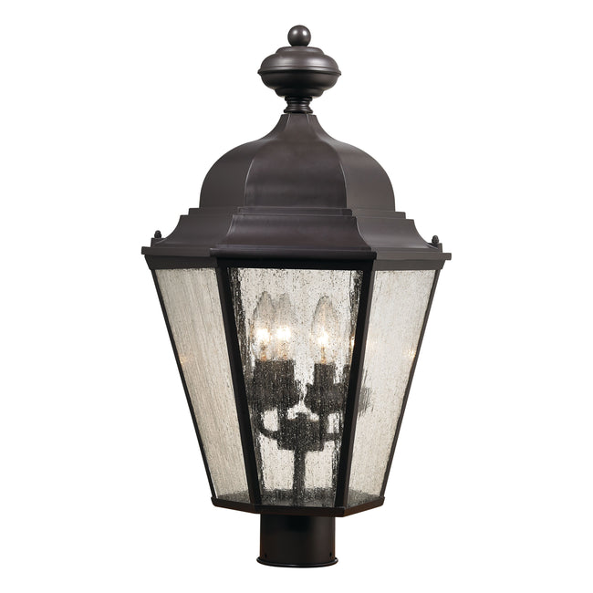 8903EP/75 - Cotswold 18'' High 4-Light Outdoor Post Light - Oil Rubbed Bronze