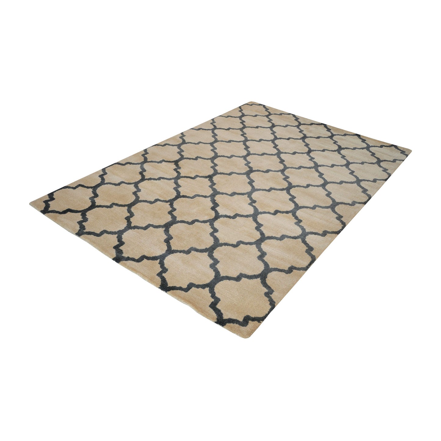 8905-050 - Wego Handwoven Wool Rug in Natural and Black