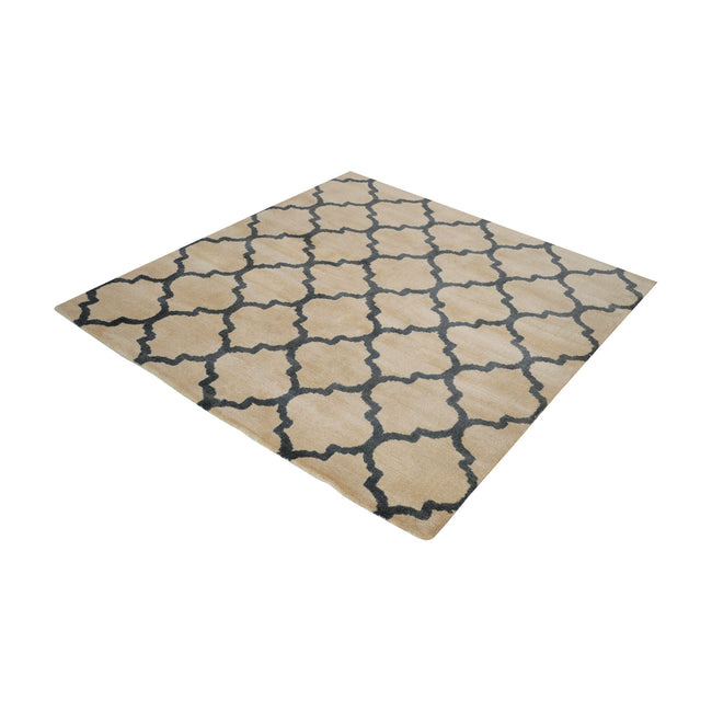 8905-054 - Wego Handwoven Wool Rug in Natural and Black